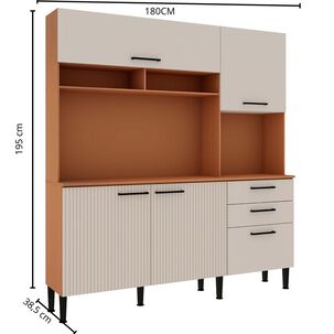 Mueble De Cocina Vekkahome Fiori / 5 Puertas / 2 Cajones