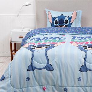 Plumón Disney Stitch Fluffly / 1.5 Plazas