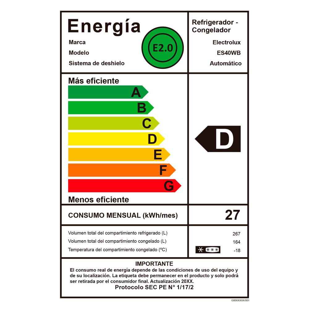 Refrigerador 436l No Frost Side By Side Inverter Es40wb image number 13.0