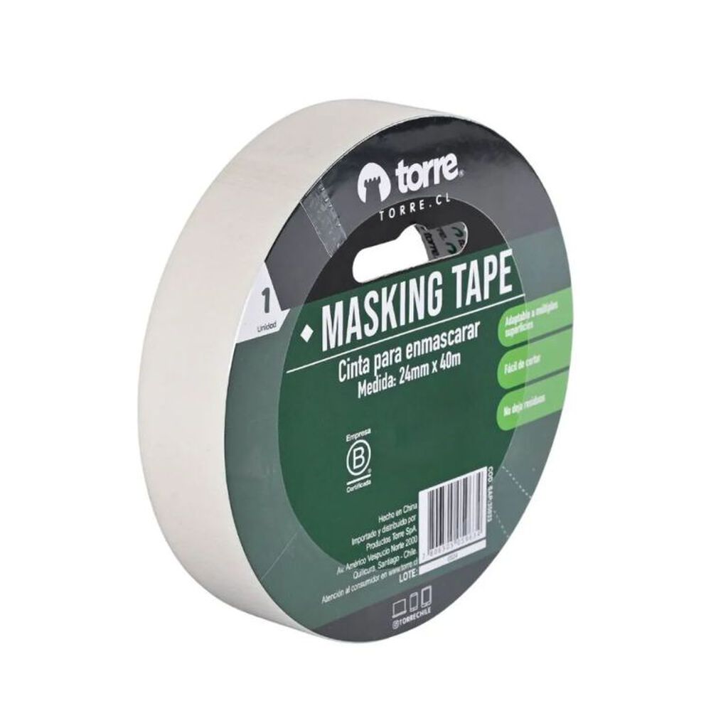 Cinta Masking Crema 24mm X40mmtorre image number 0.0
