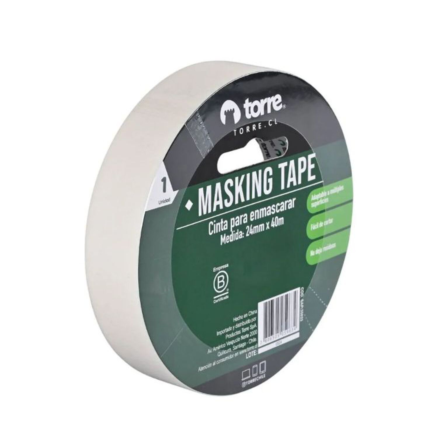 Cinta Masking Crema 24mm X40mmtorre image number 0.0