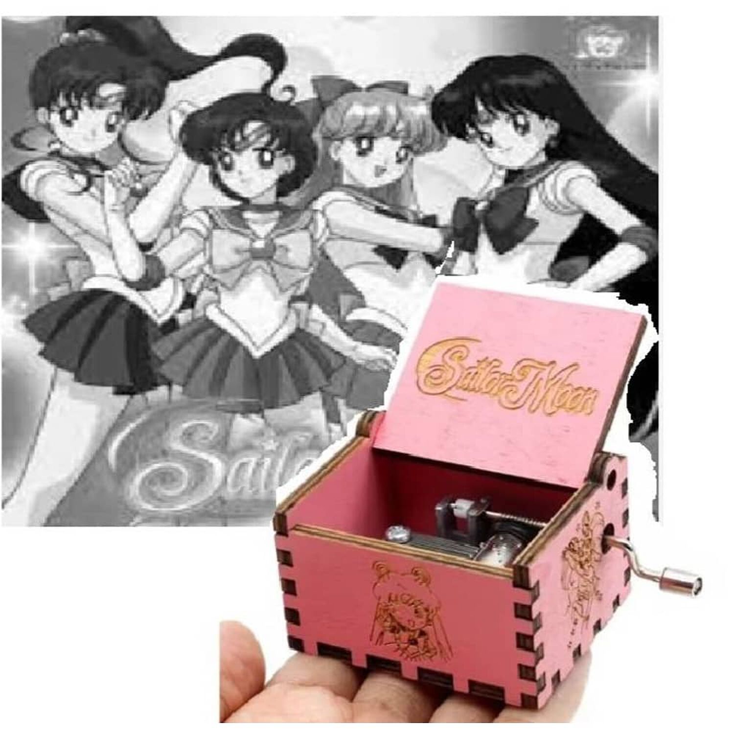 Caja Musical Sailor Moon Rosada image number 2.0