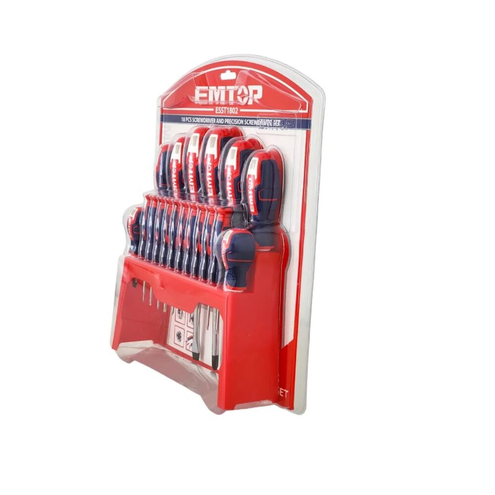 Pack De Destornilladores Emtop 18 Piezas Esst1802 image number 2.0