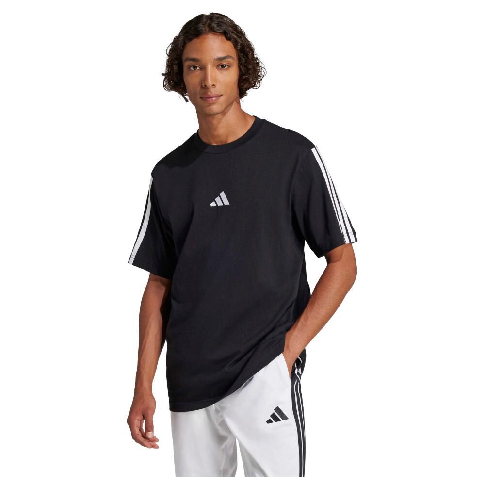 Camiseta Essentials Single Jersey 3 Bandas Adidas image number 0.0