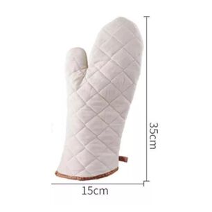 Par De Guantes De Algod&oacute;n Para Cocina 37 Cm