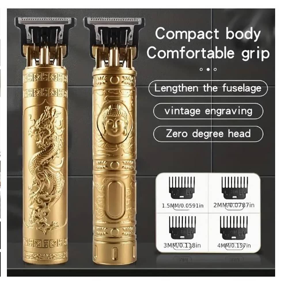 Afeitadora El&eacute;ctrica Maquina Corta Pelo Barba Recargable Usb image number 4.0