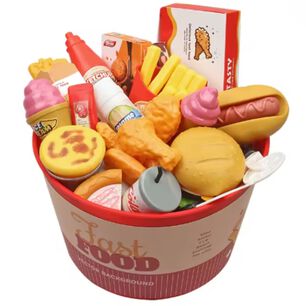 Set Alimentos De Juguete Para Ni&ntilde;os Juego De Cocina