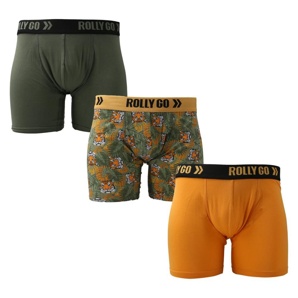 Pack Boxer Clásico Hombre Rolly Go / 3 Unidades image number 0.0