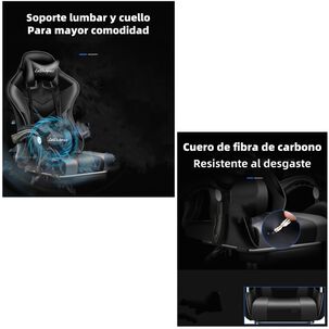 Silla Gamer Reclinable Con Reposa Pies Rosada Lubabycas