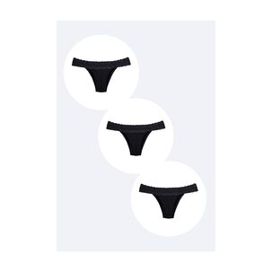 Pack X3 Calzon Microfibra Con Encaje