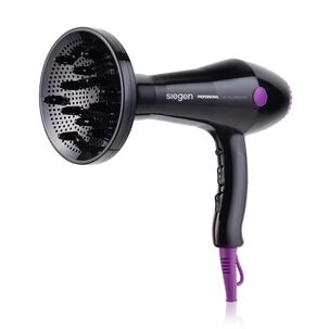 Secador De Pelo Siegen Specialist Air Iones Negativos Black Sg3049 2000watts