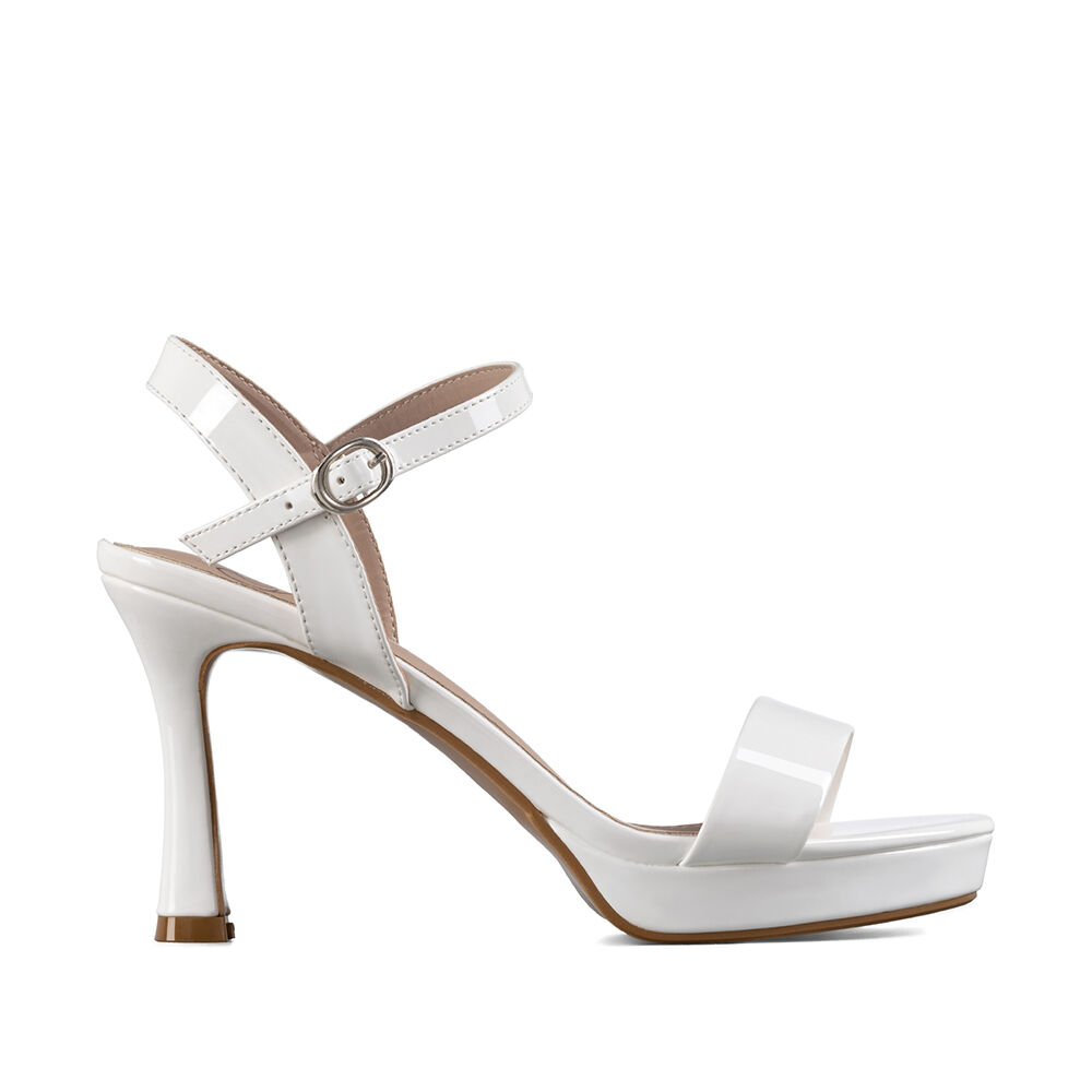 Sandalia Casual Taco Alto Simil Charol Mujer Weide You537 image number 0.0