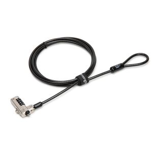 Candado De Seguridad N17 Para Notebook Dell Con Combinaci&oacute;n Kensington - Negro