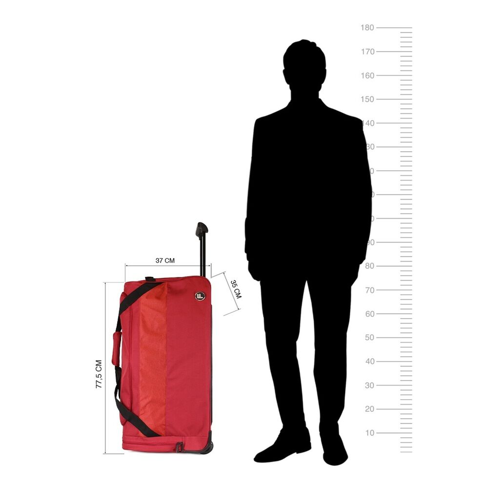 2 Bolsos De Viaje Kross M+l Rojo F La Maleta De Chile image number 9.0