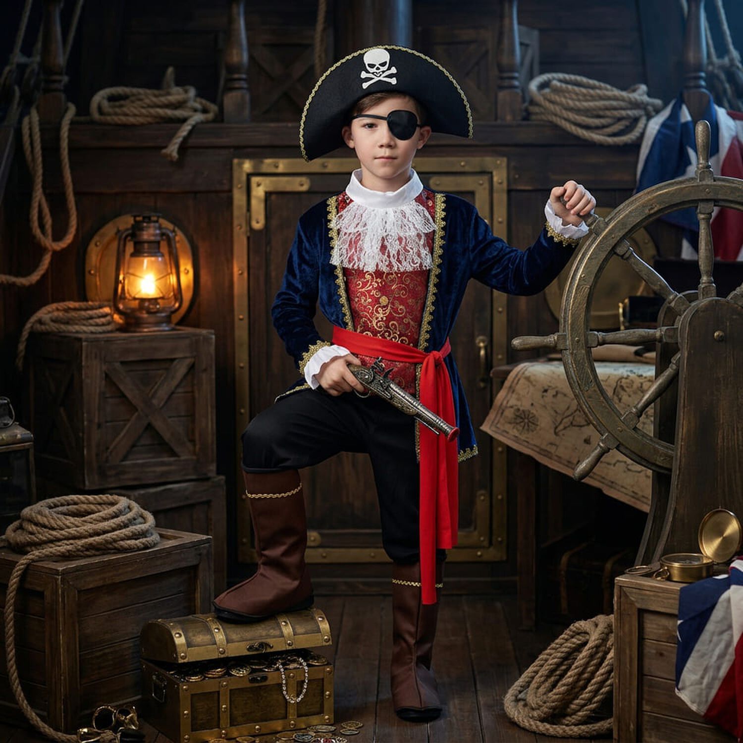 Disfraz Cosplay Pirata Corsario Piratas Infantiles Todos Ni&ntilde;o image number 8.0