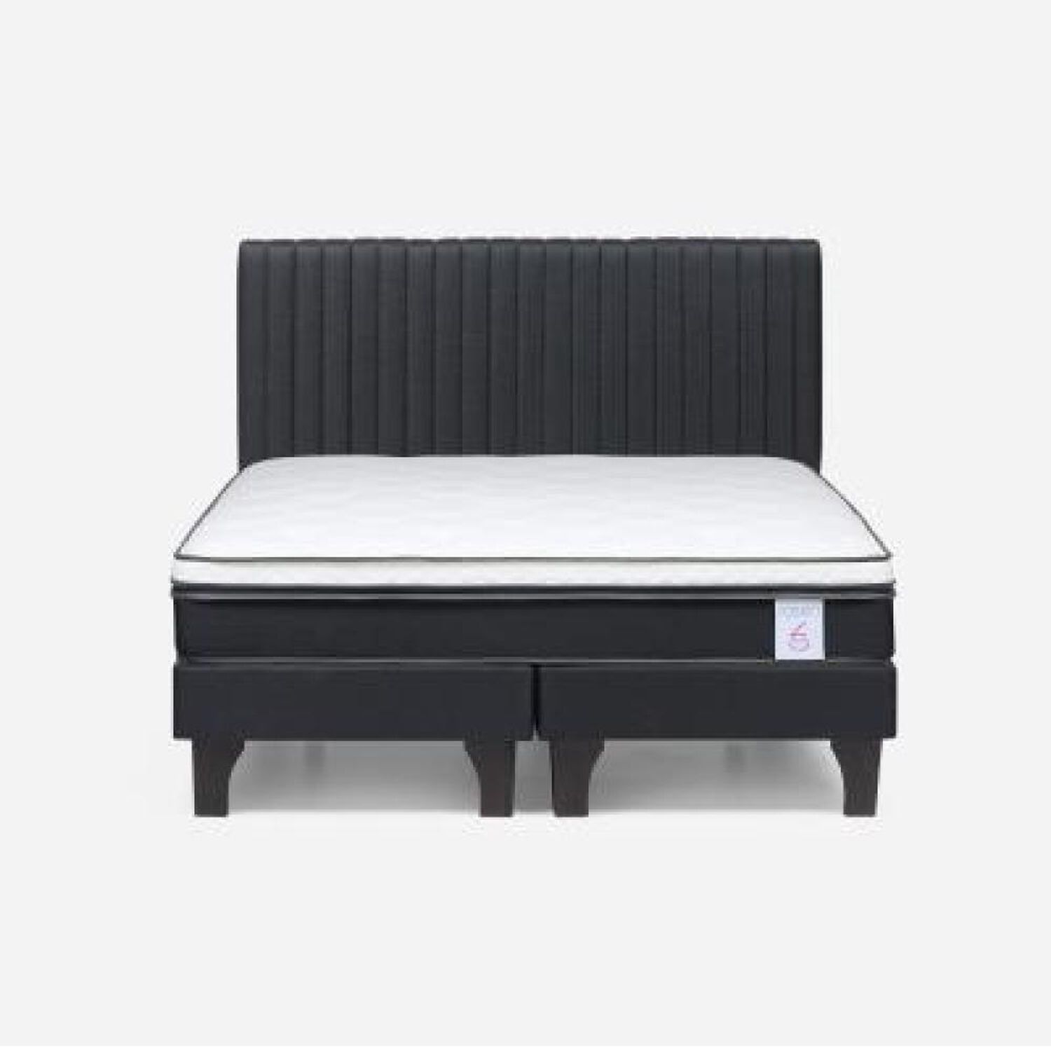 Cama Europea Rosen New Style 6 / 2 Plazas / Base Dividida + Respaldo image number 7.0