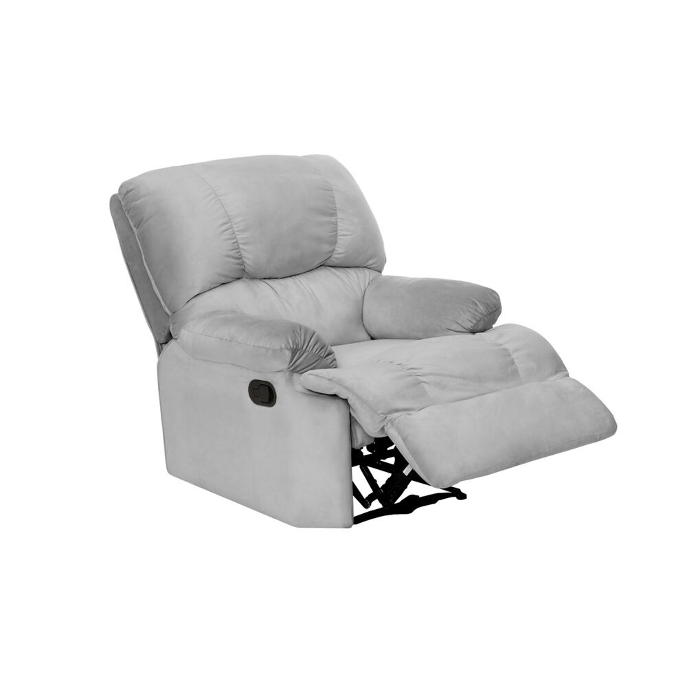 Bergere Perugia Reclinable Tela Velvet Gris image number 0.0