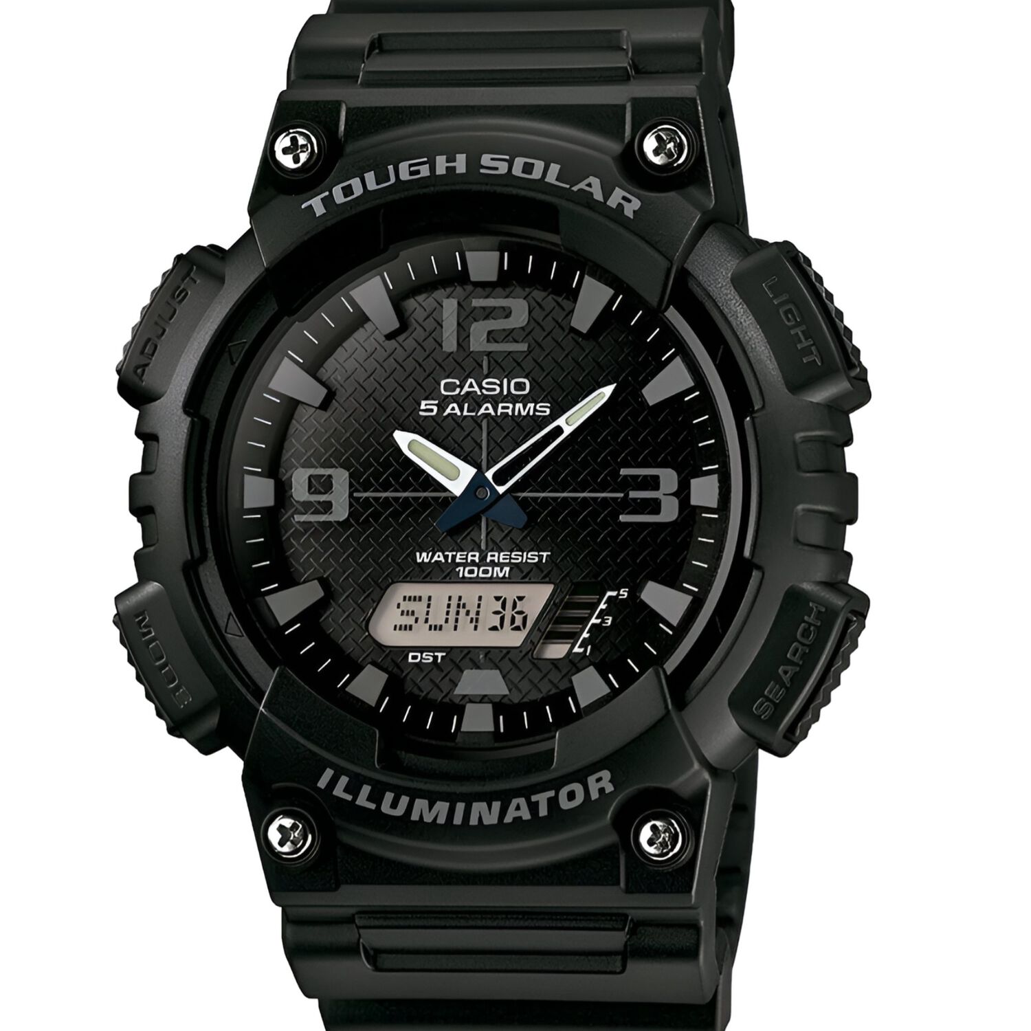 Reloj Casio Solar De Hombre Aq-s810w-1a2vdf Sport Line Black image number 3.0