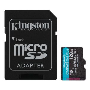 Tarjeta Microsd Kingston Canvas Go! Plus 128gb Adaptador Sd