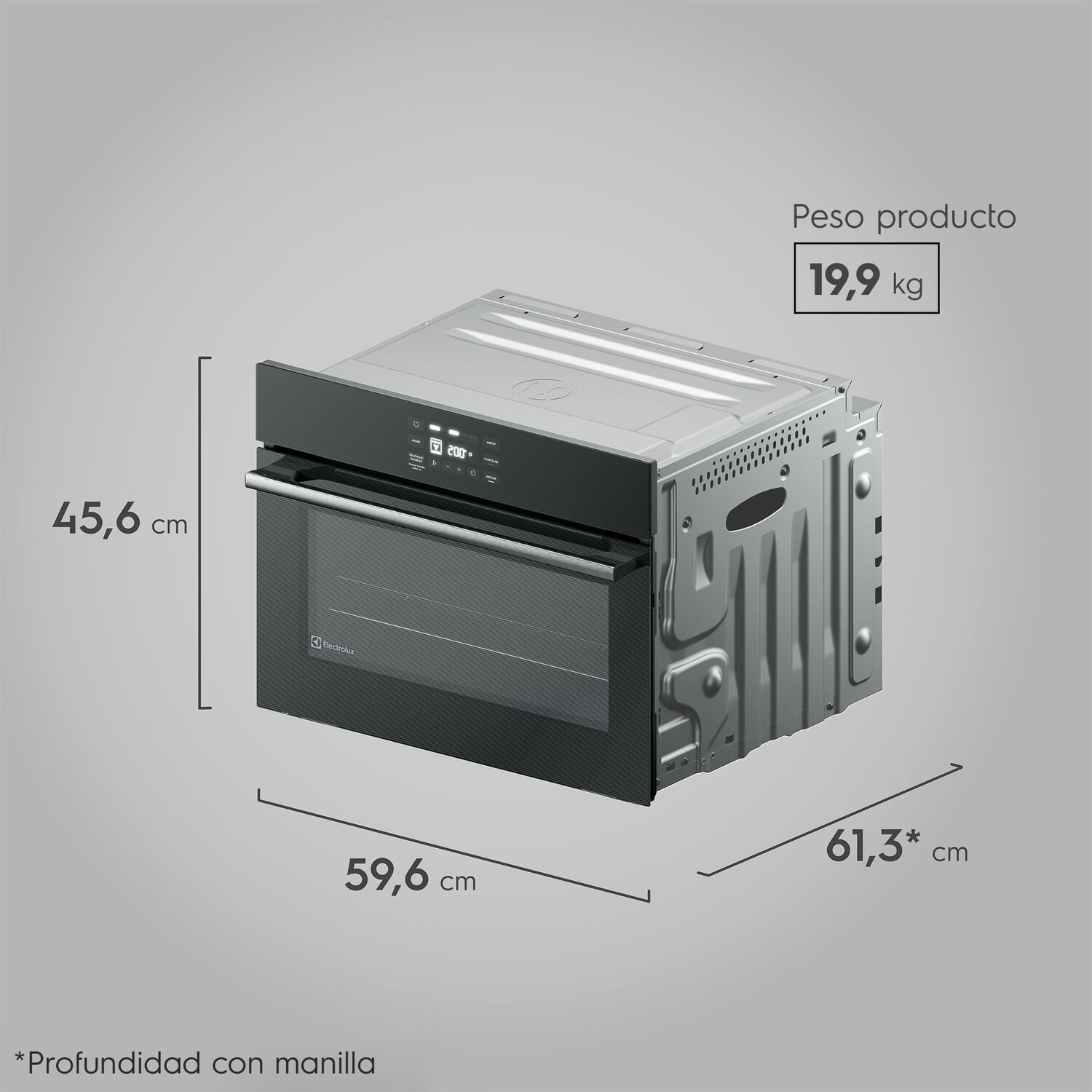 Horno Empotrable El&eacute;ctrico 50l Air Fryer Perfectcook360 Oe5ea image number 2.0