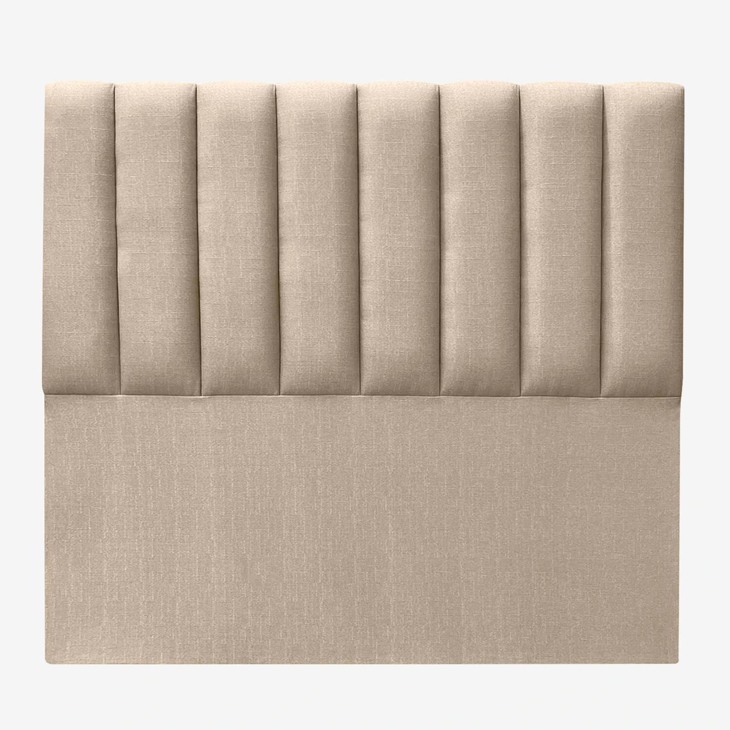 Respaldo De Cama Tubular Vertical Lino Beige 1,5 Plazas image number 1.0