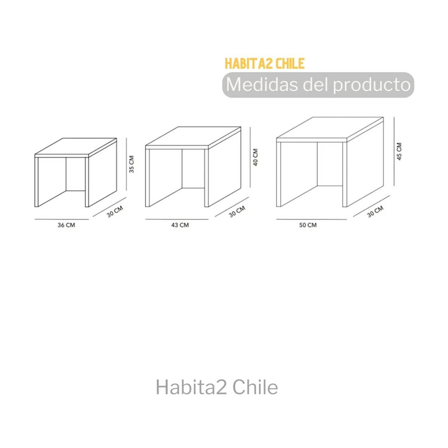 Set 3 Mesas De Centro Minimalistas image number 5.0
