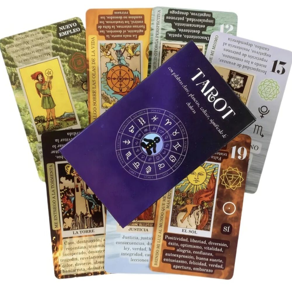 Aprendiendo Tarot, 78 Cartas Cada Una Con Significado Espa&ntilde;ol image number 0.0