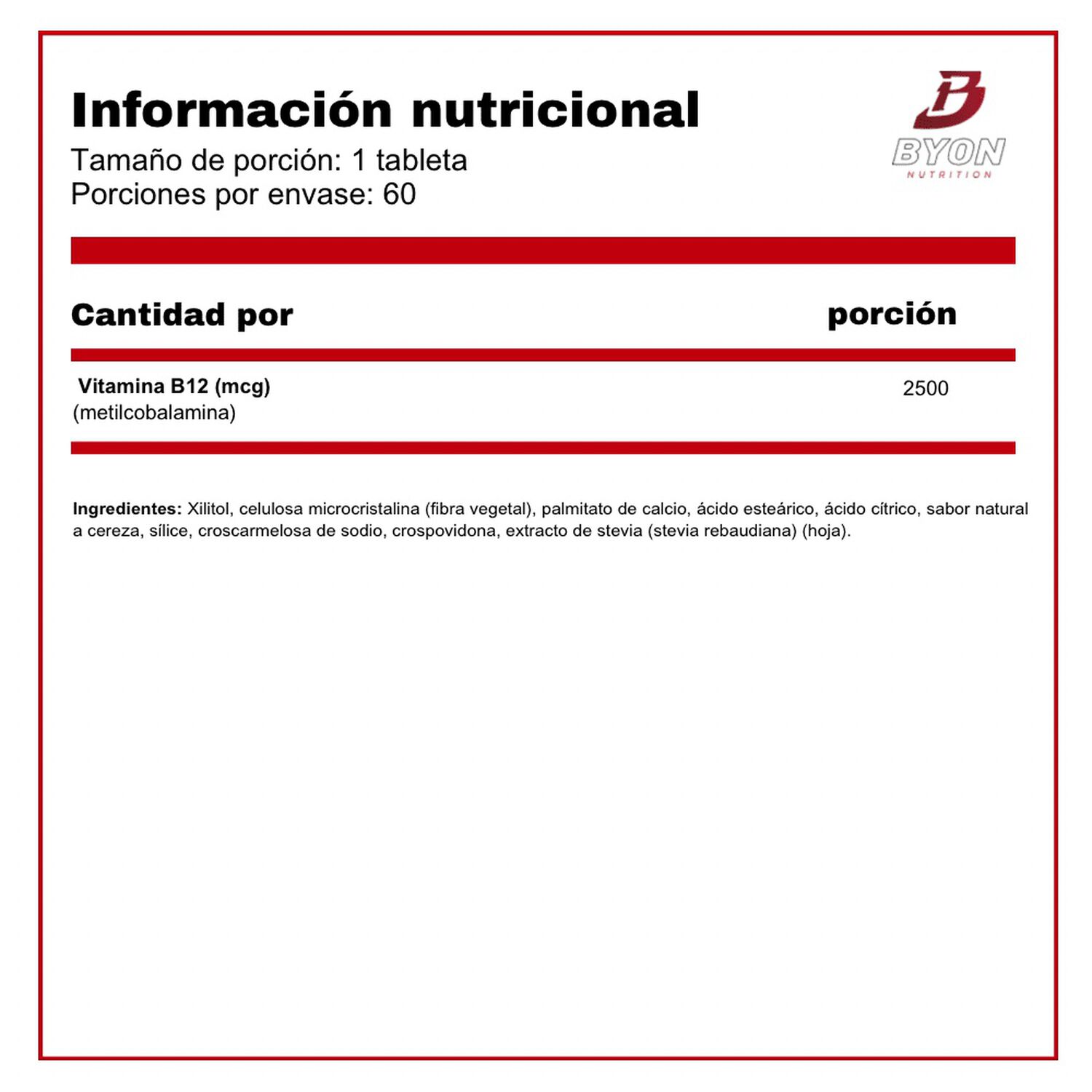 Vitamina B-12 2500 Mcg image number 1.0