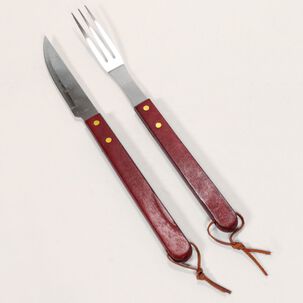 Set Parrillero Para Asado Kit Parrillero Cuchillo Y Tenedor