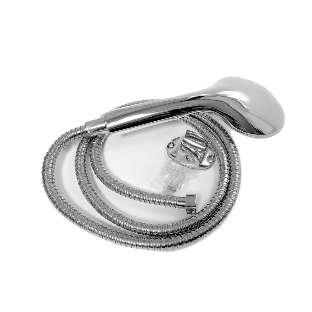 Kit De Ducha Teléfono Manguera Soporte Cromado Acero Inox image number 2.0