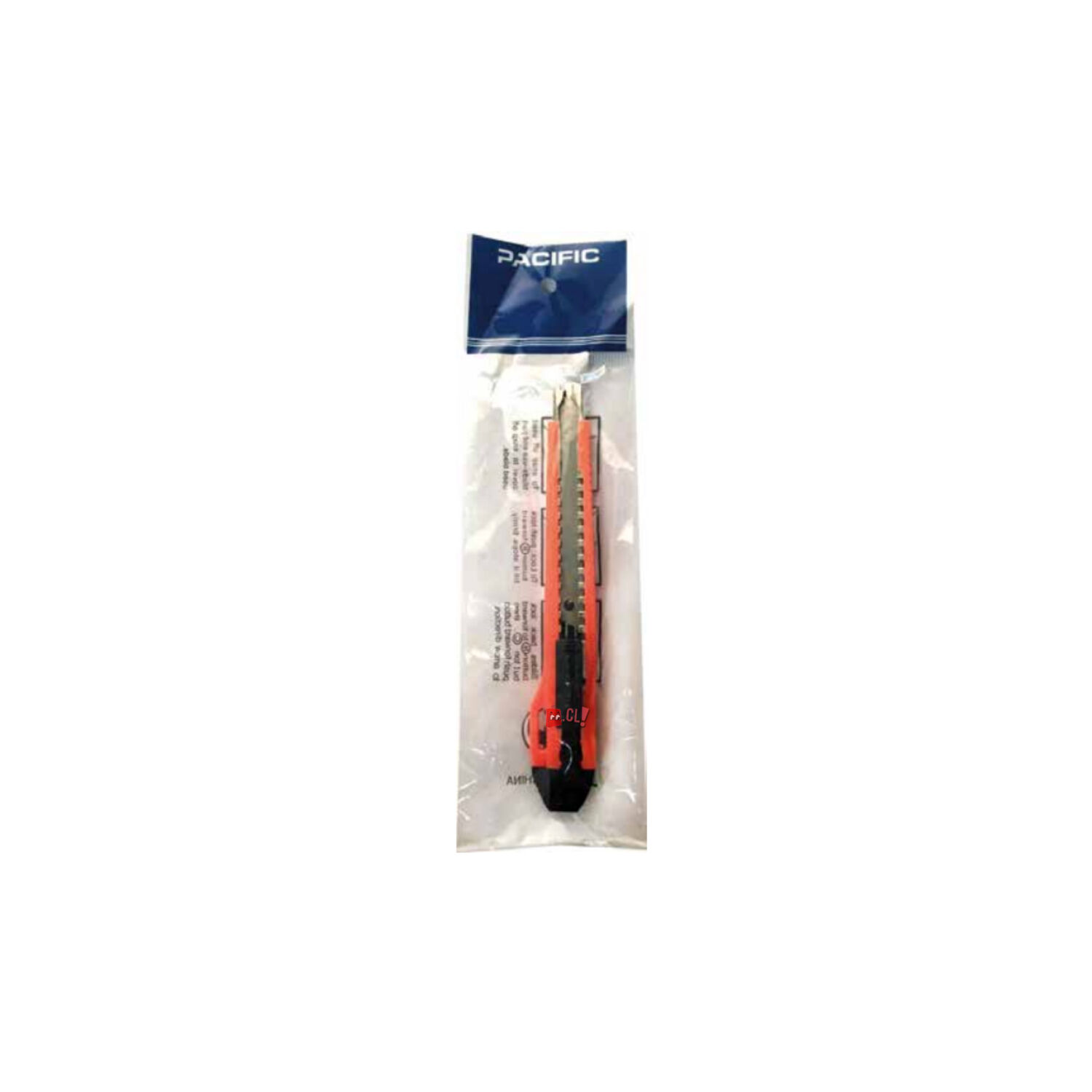 Cuchillo Cartonero De 14cms Con Hoja De 9mm Color Rojo - Ps image number 1.0
