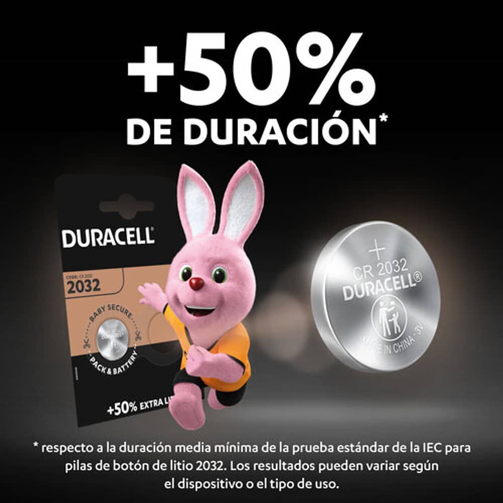 Pila Duracell Especial 2032 Lithium Battery 3v Long Life image number 2.0