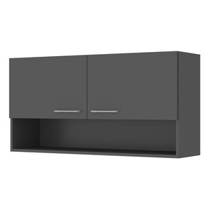 Mueble De Cocina Aereo Evandro Vekkahome Grafito 105 Cm