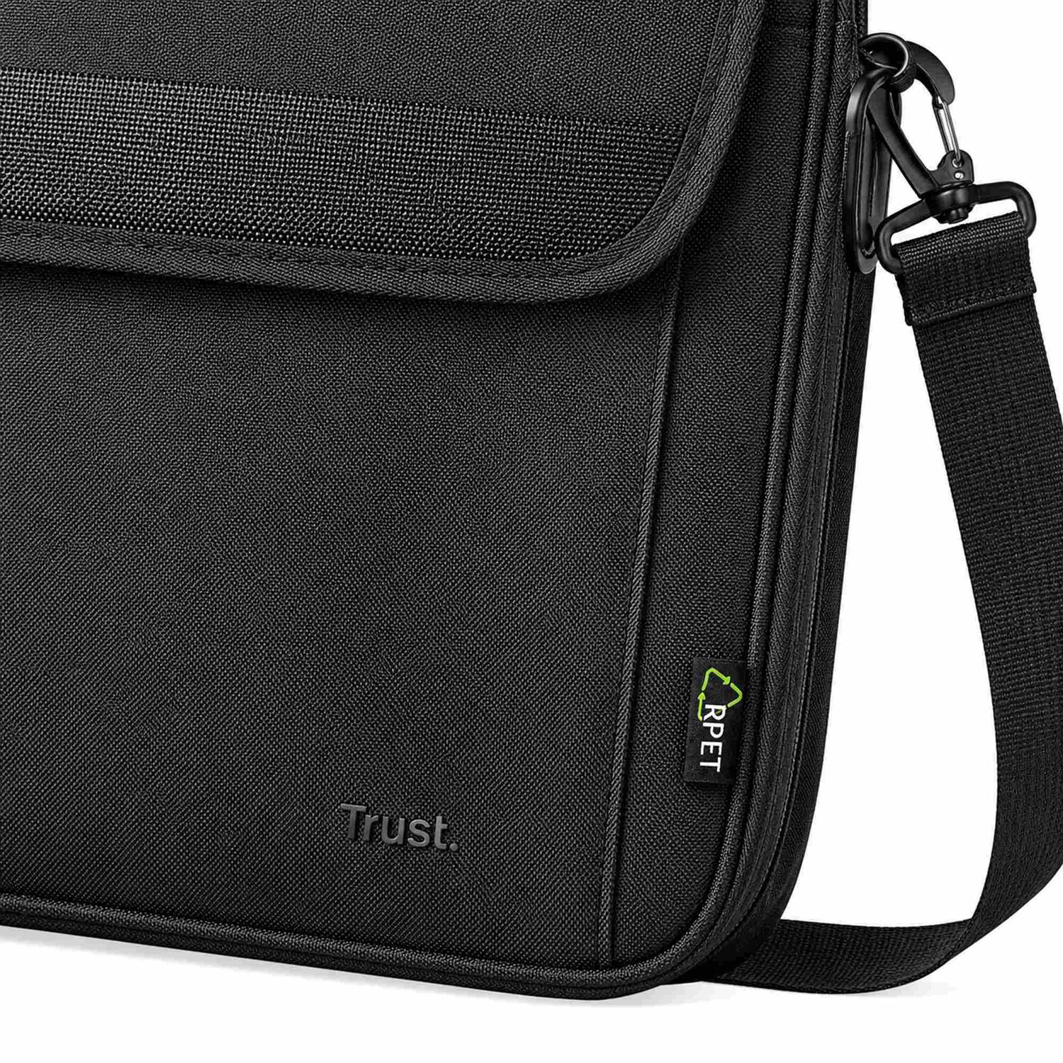 Bolso Notebook Trust Atlanta 16" Con Correa Reinforced Black image number 5.0