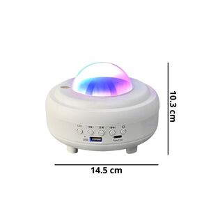 L&aacute;mpara Proyecci&oacute;n Cielo Estrellado Ondas De Agua Bluetooth