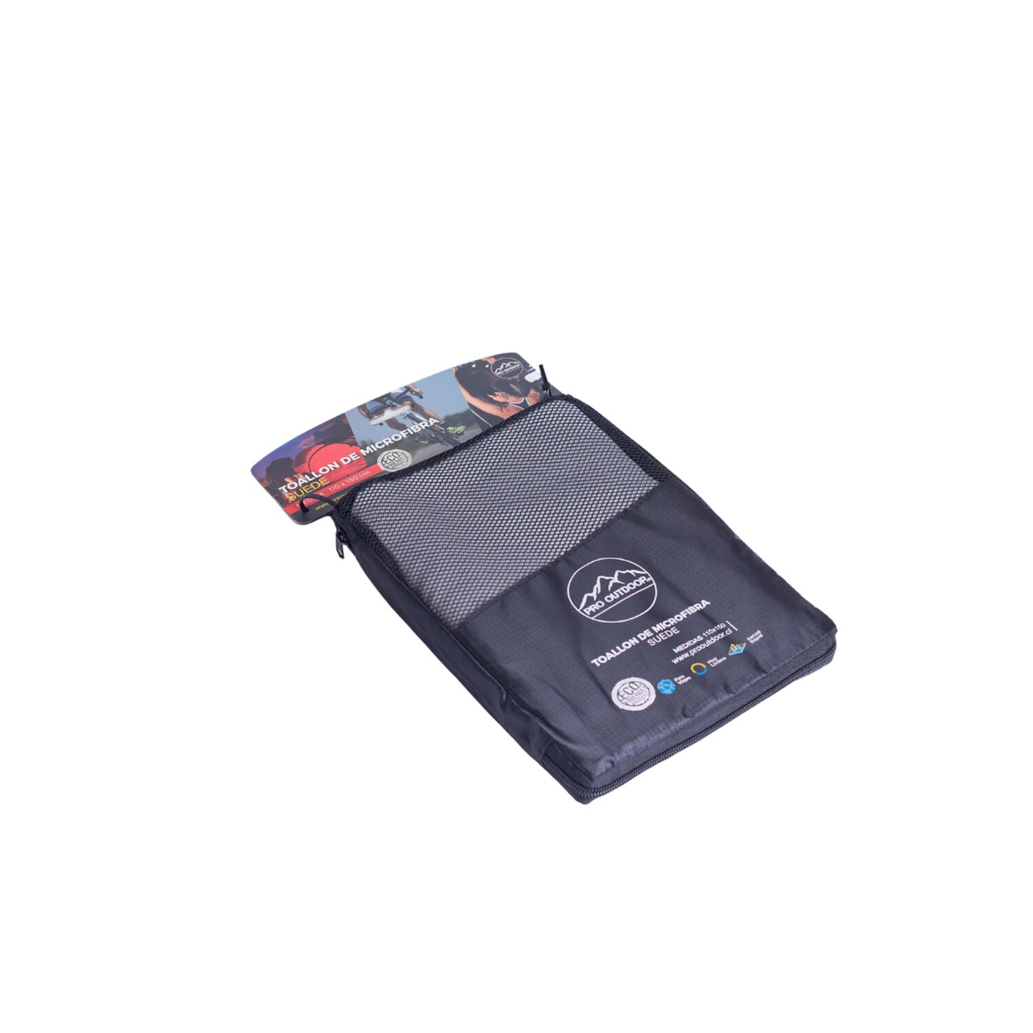 Toalla Microfibra Xl Gris Pro Outdoor image number 1.0