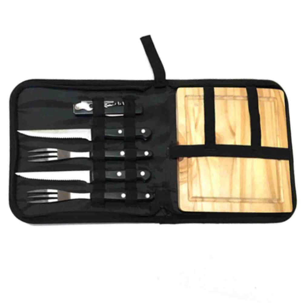 Set Asado Parrilla Bbq 6 Piezas Negro image number 2.0