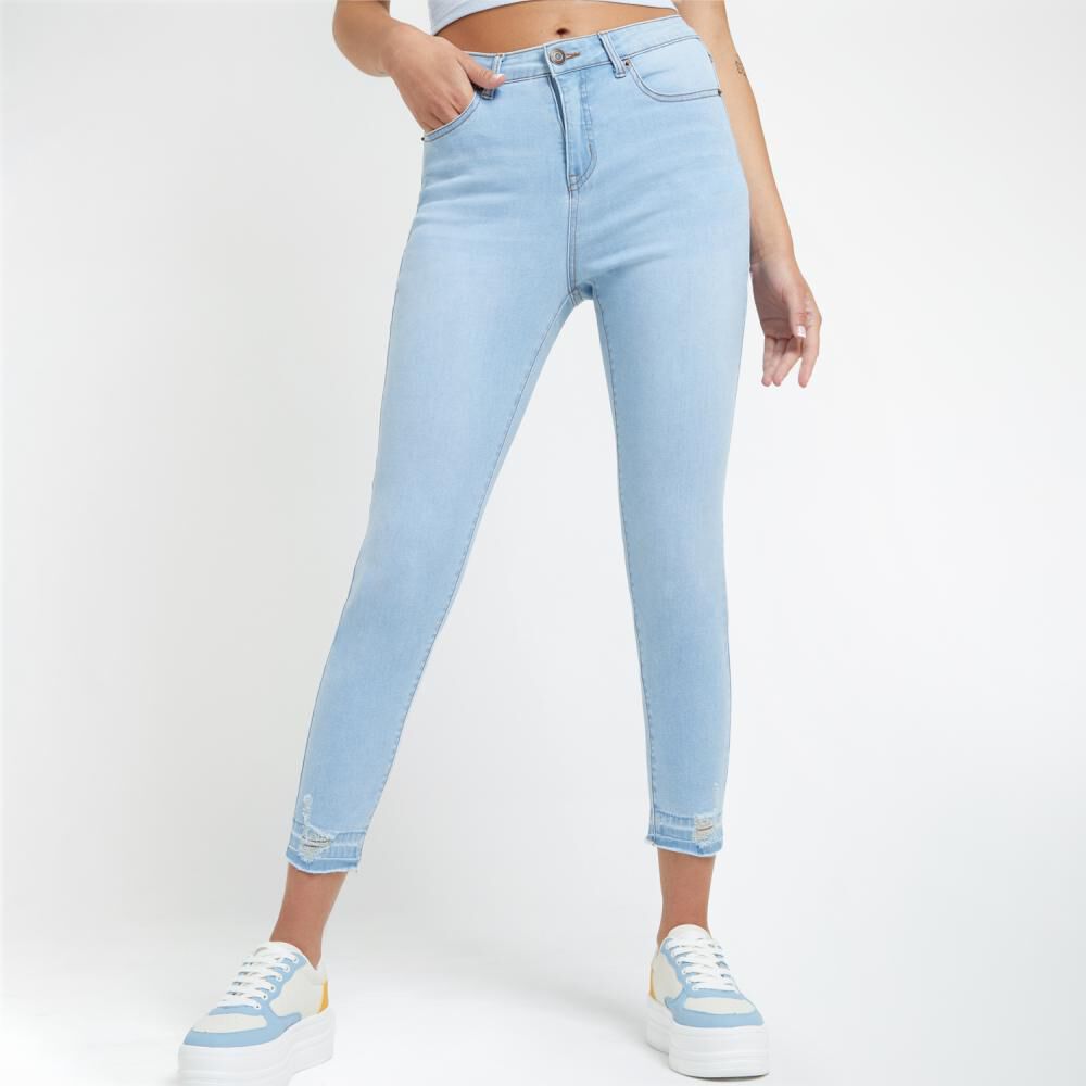 Jeans Rotura En Basta Tiro Alto Super Skinny Mujer Freedom image number 0.0