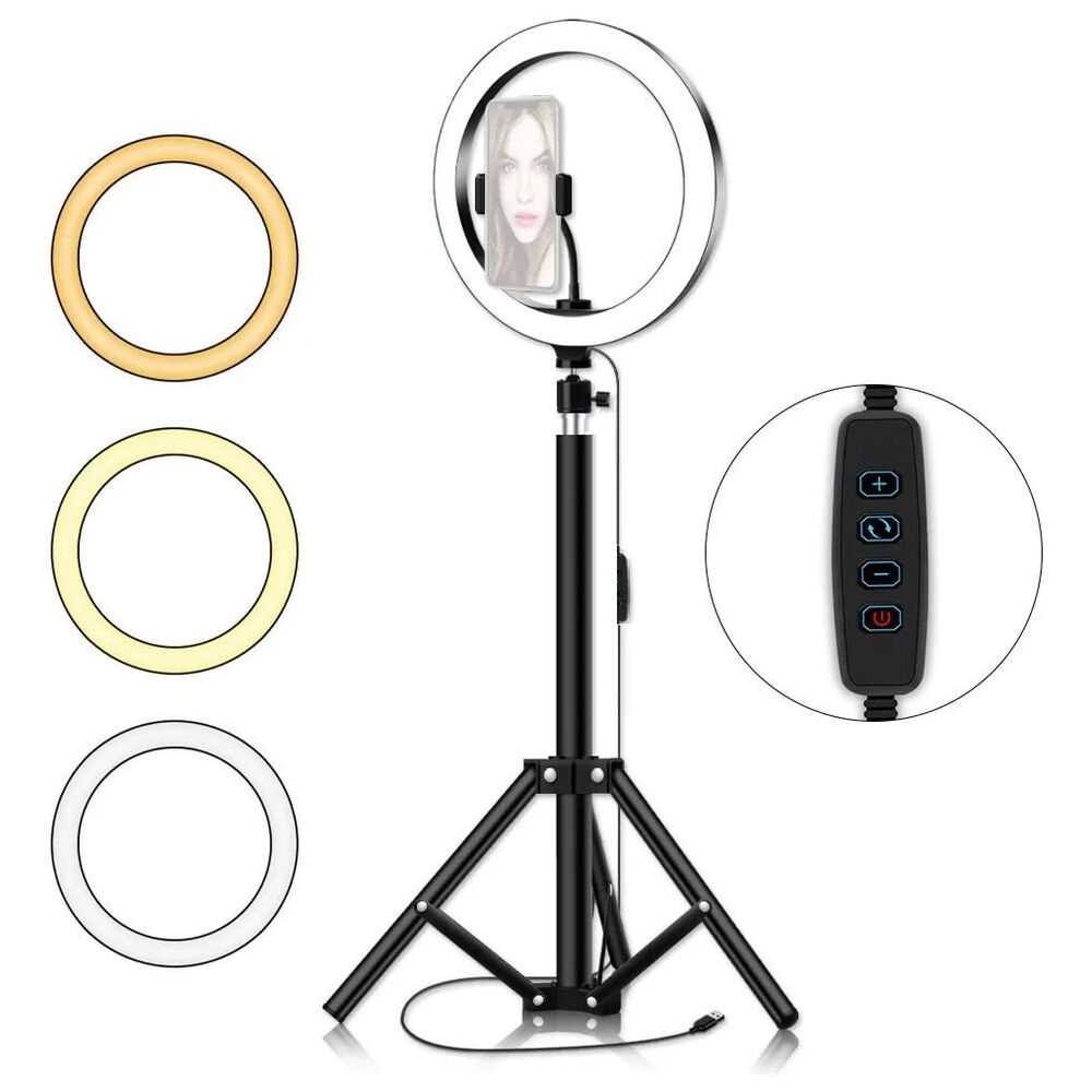 Aro Anillo De Luz 26cm + Tripode De 200cm Led Regulables Pro image number 2.0