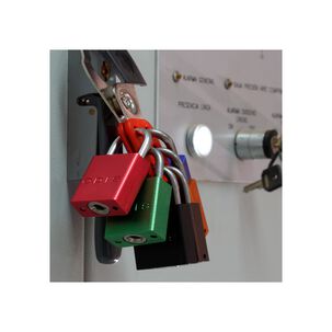 Candado Bloqueo Aluminio Odis 38mm - Caf&eacute;