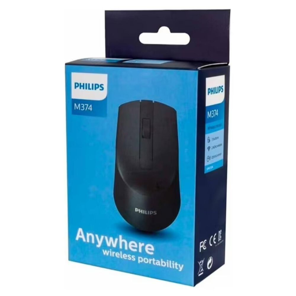 Mouse Inalambrico Usb 3 Botones 1600dpi Negro image number 4.0