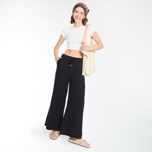 Pantal&oacute;n El&aacute;sticado En Cintura Tiro Medio Relax Mujer Freedom