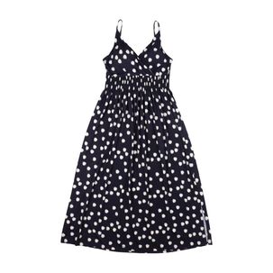 Vestido Largo Pabilo Escote Cruzado Y Panal Elásticado En Espalda Mujer Geeps