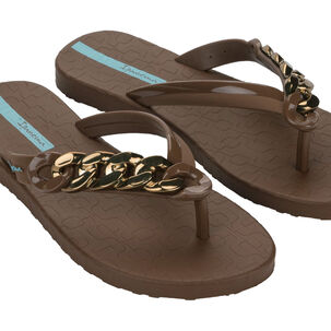Sandalia Mujer Café/bronce Metal Glam Ipanema