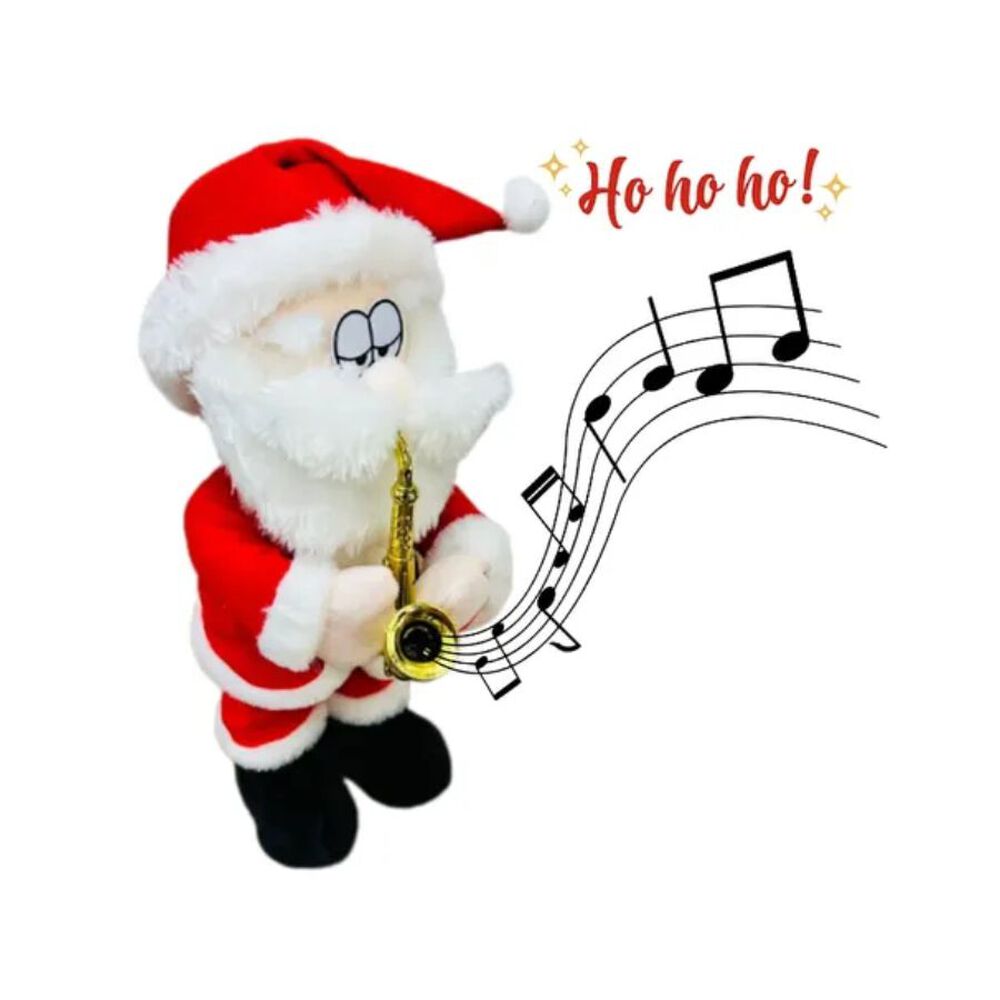 Muñeco De Navidad Bailarin Papá Noel Con Saxofón image number 0.0