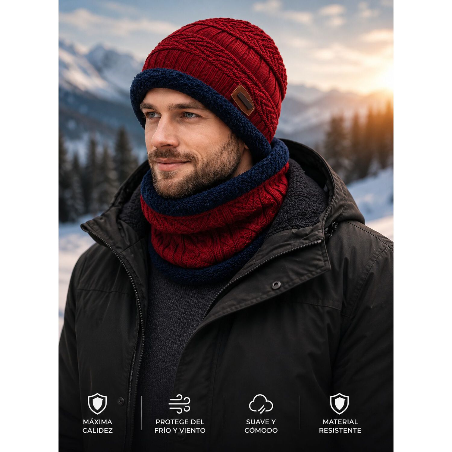 Pack Gorro Y Cuello Polar + Guatero Invierno Unisex image number 7.0