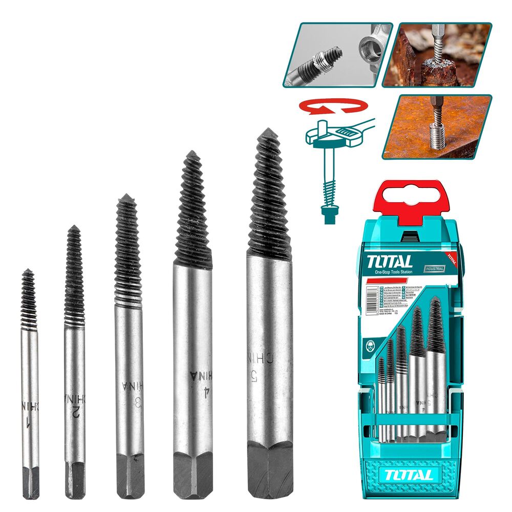 Juego De Extractores De Tornillos 5 Piezas Total image number 0.0