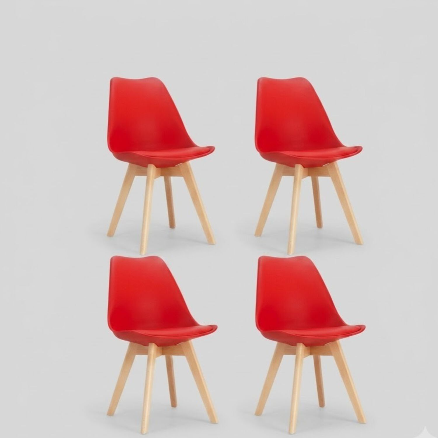 Pack 4 Sillas Tulip Polipropileno image number 0.0