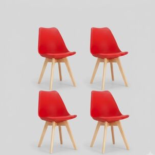 Pack 4 Sillas Tulip Polipropileno
