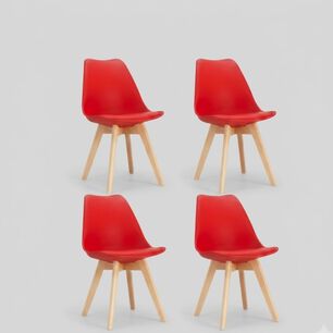 Pack 4 Sillas Tulip Polipropileno